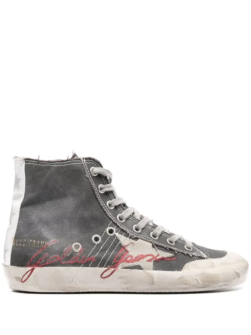 Golden Goose Francy sneakers med logotyp - Grå
