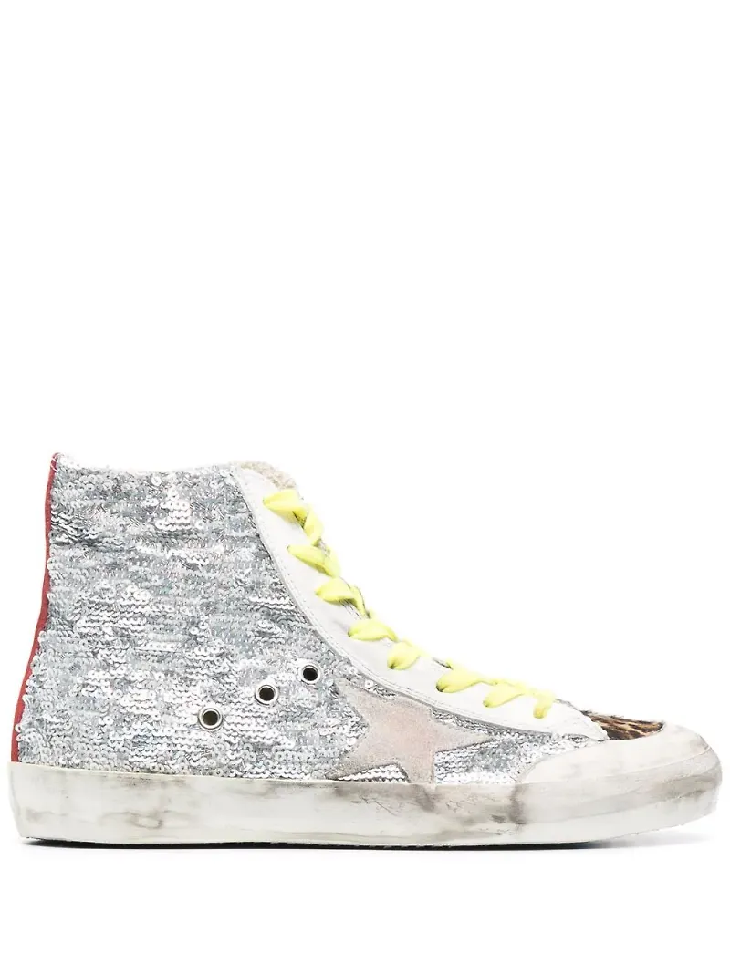 Golden Goose Francy sneakers med paljetter - Silverfärgad
