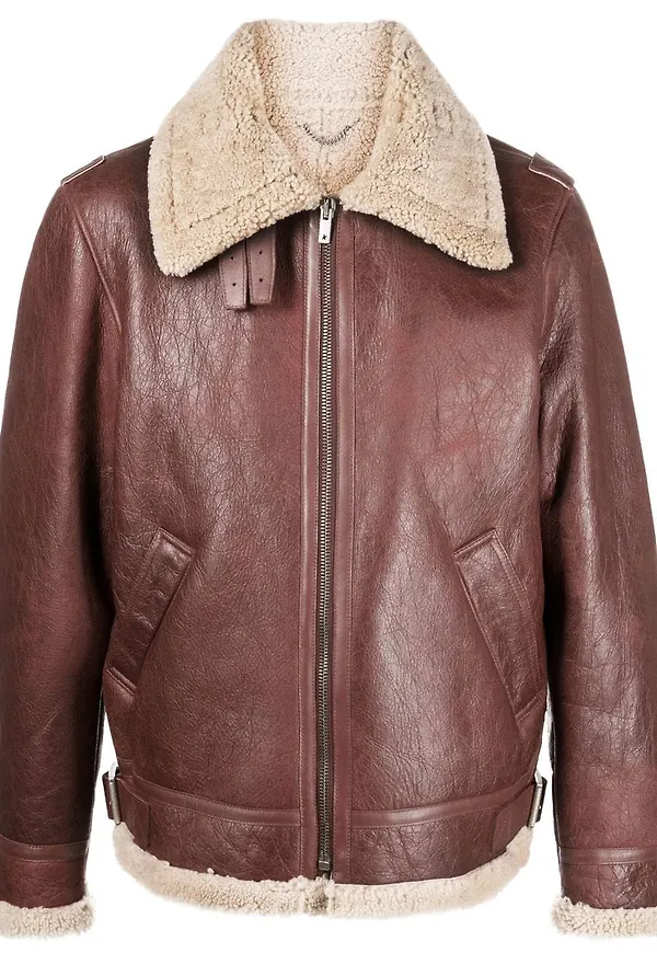 Golden Goose fårskinnsjacka - Röd