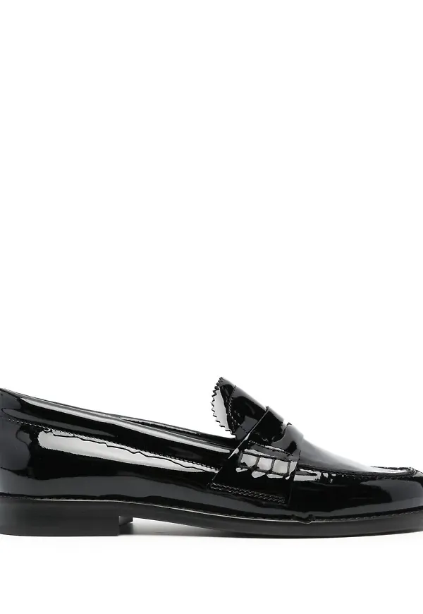 Golden Goose glansiga loafers - Svart