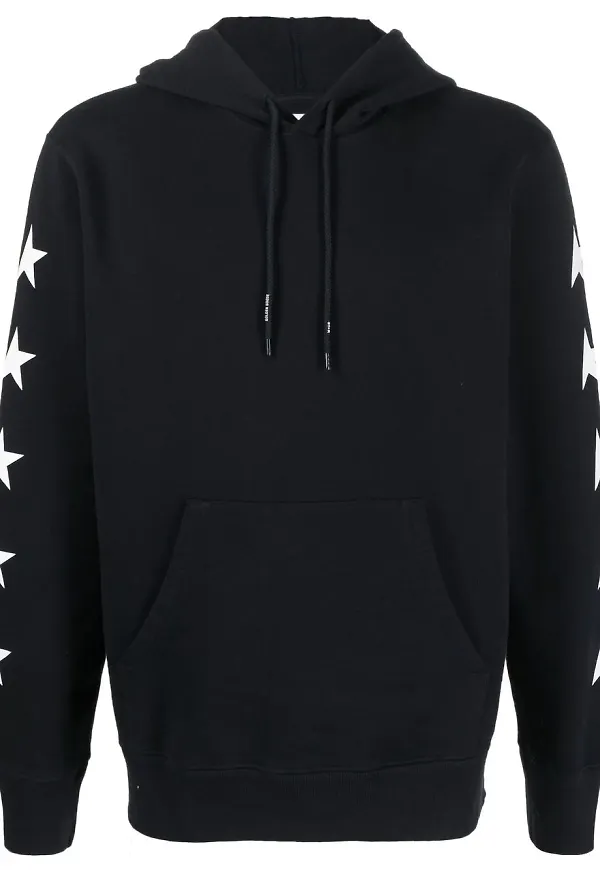 Golden Goose hoodie med stjärntryck - Blå