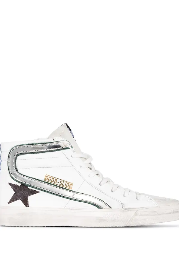 Golden Goose höga sneakers - Vit