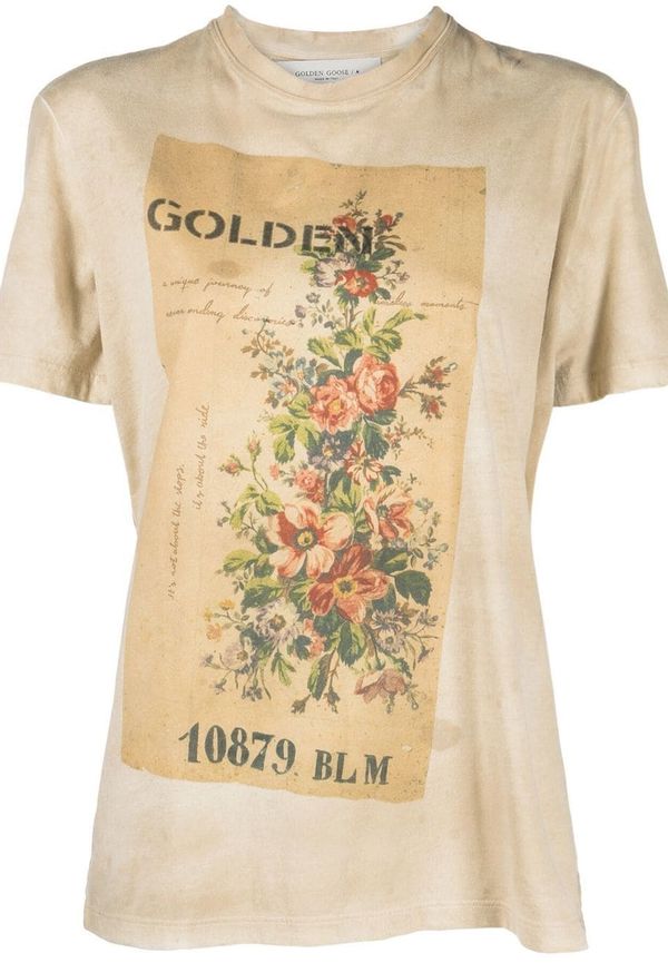 Golden Goose Journey t-shirt med grafiskt tryck - Neutral