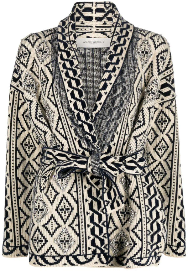 Golden Goose kofta med strass - Blå