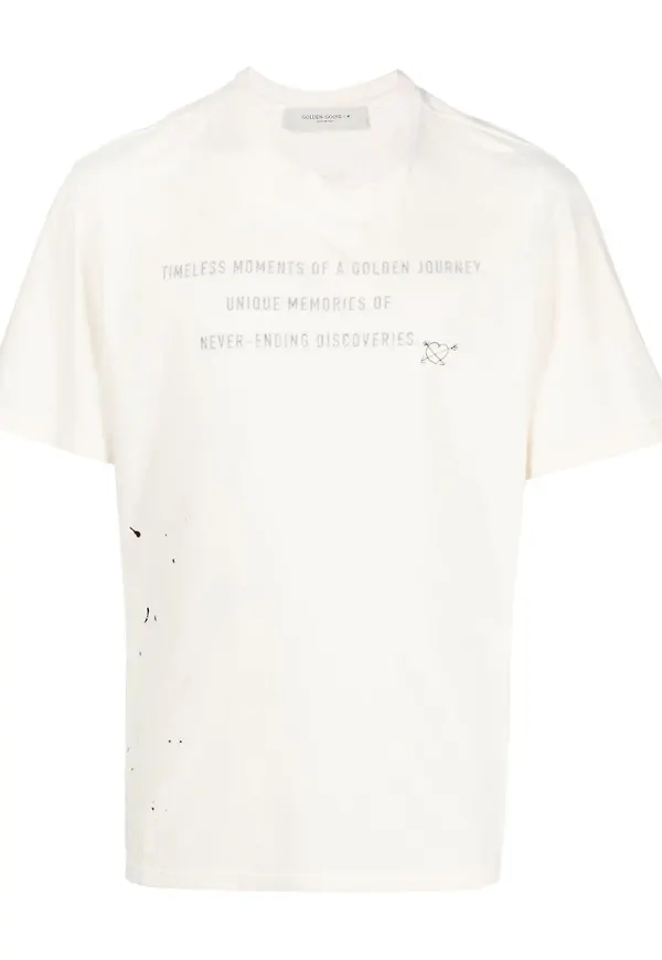 Golden Goose kortärmad t-shirt - Vit