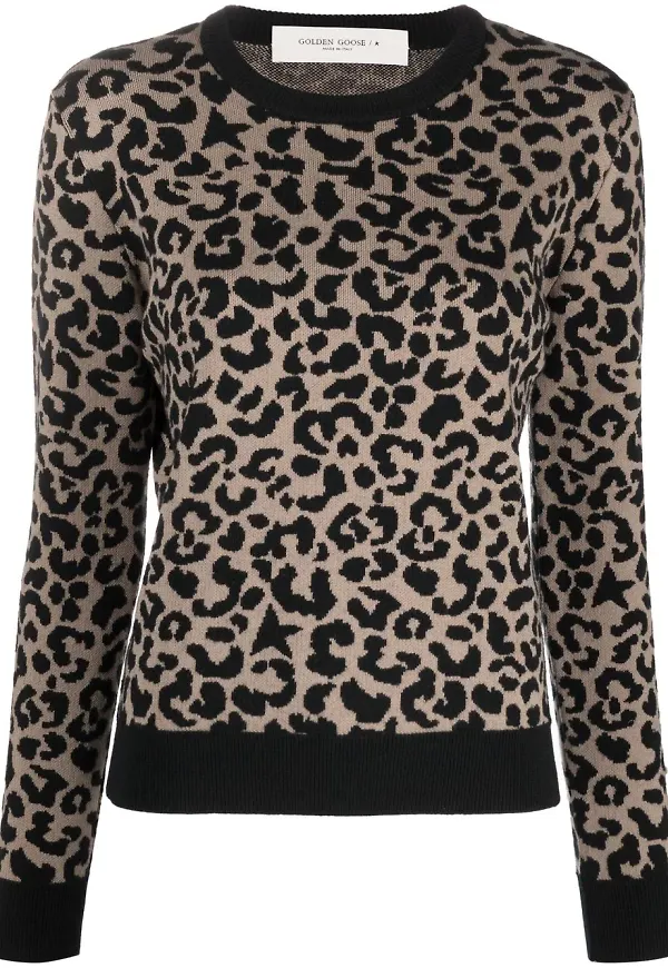 Golden Goose leopardmönstrad tröja - Neutral