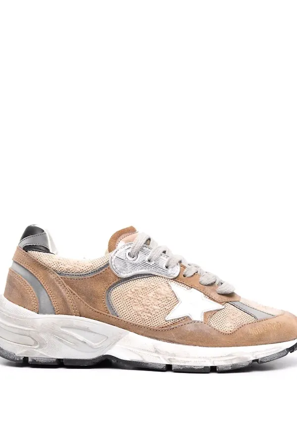 Golden Goose lädersneakers med stjärnmärke - Neutral