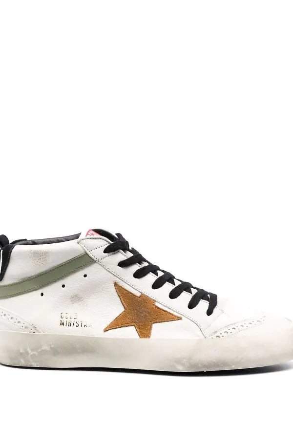 Golden Goose Mid Star höga sneakers - Neutral