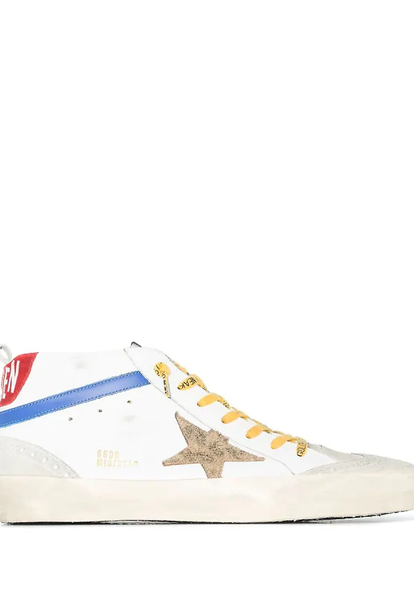 Golden Goose Mid Star sneakers - Vit