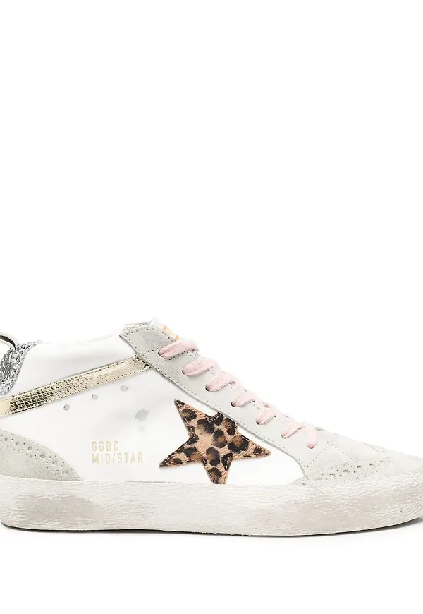 Golden Goose Midstar höga sneakers - Vit