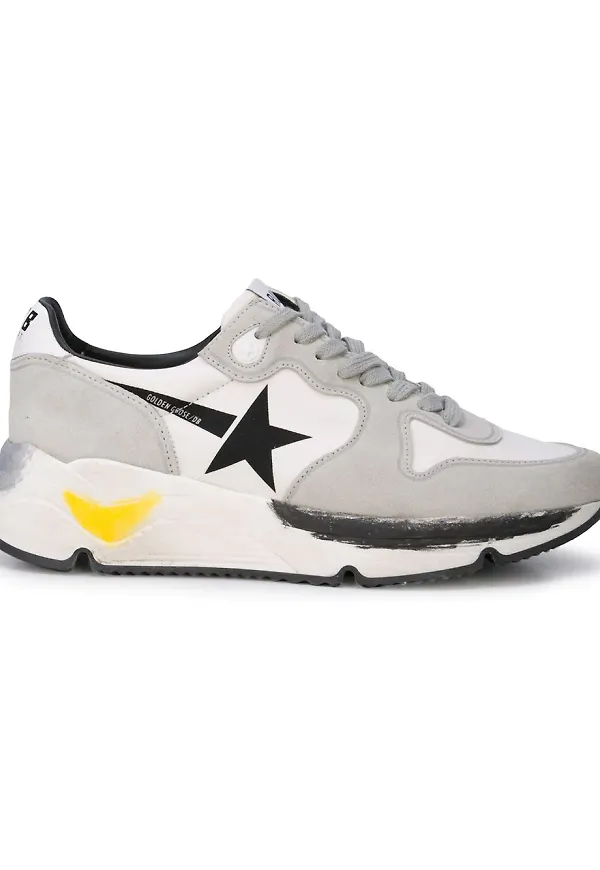 Golden Goose mönstrade löparsneakers - Vit