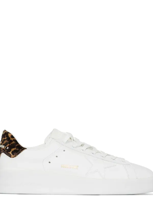 Golden Goose Pure Star lädersneakers - Vit