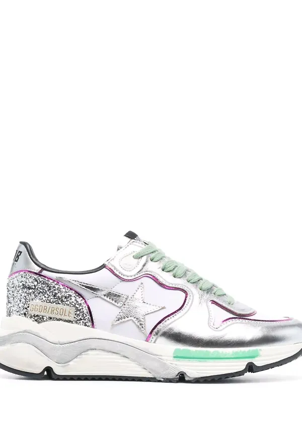 Golden Goose Running Sole sneakers - Silverfärgad