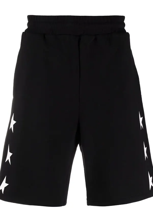 Golden Goose shorts med stjärntryck - Svart