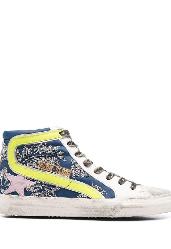 Golden Goose Slide höga sneakers - Blå