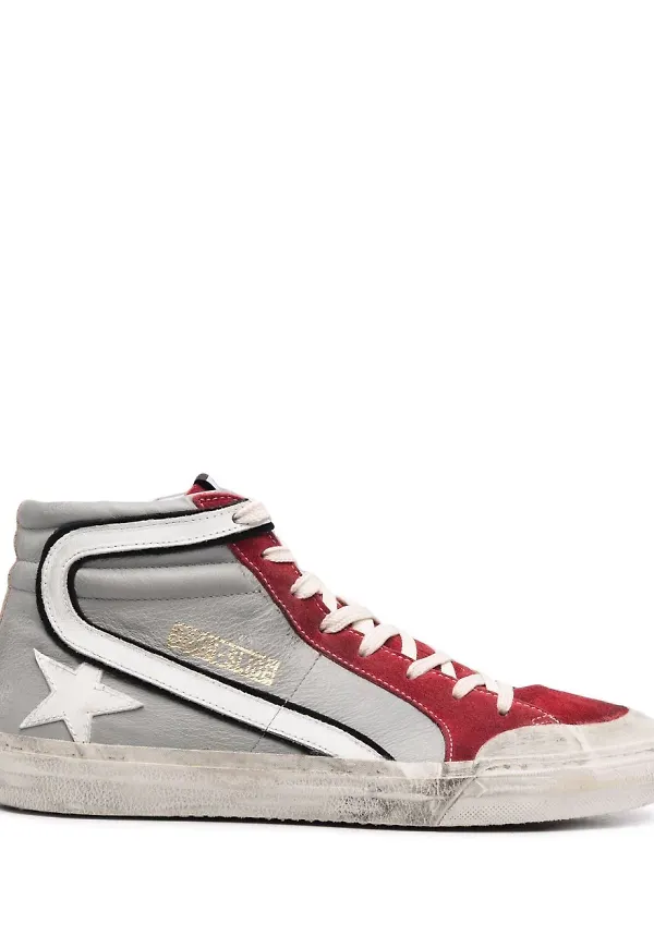 Golden Goose Slide höga sneakers - Grå