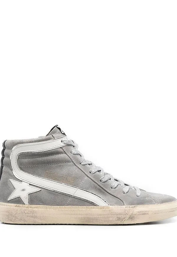 Golden Goose Slide höga sneakers - Grå
