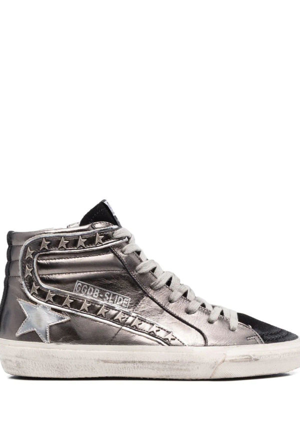 Golden Goose Slide höga sneakers - Grå
