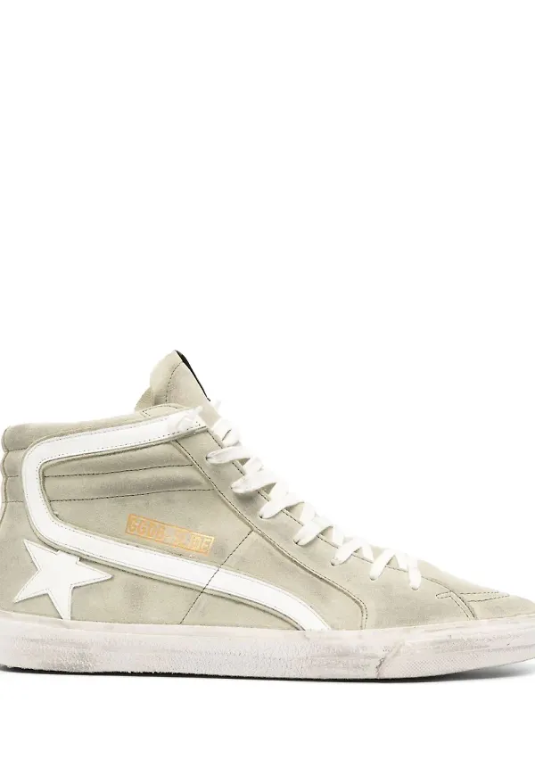 Golden Goose Slide höga sneakers - Grön