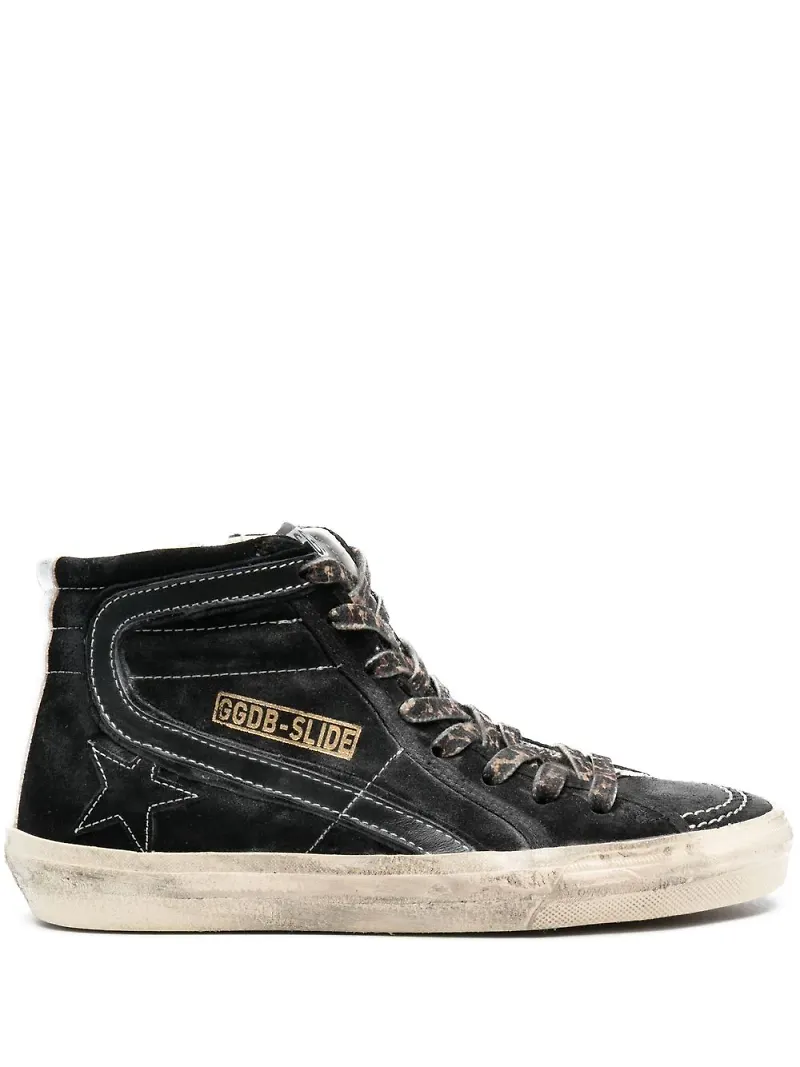 Golden Goose Slide höga sneakers - Svart
