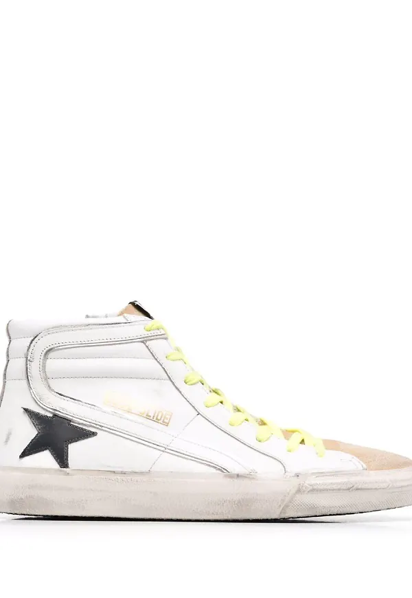 Golden Goose Slide höga sneakers - Vit