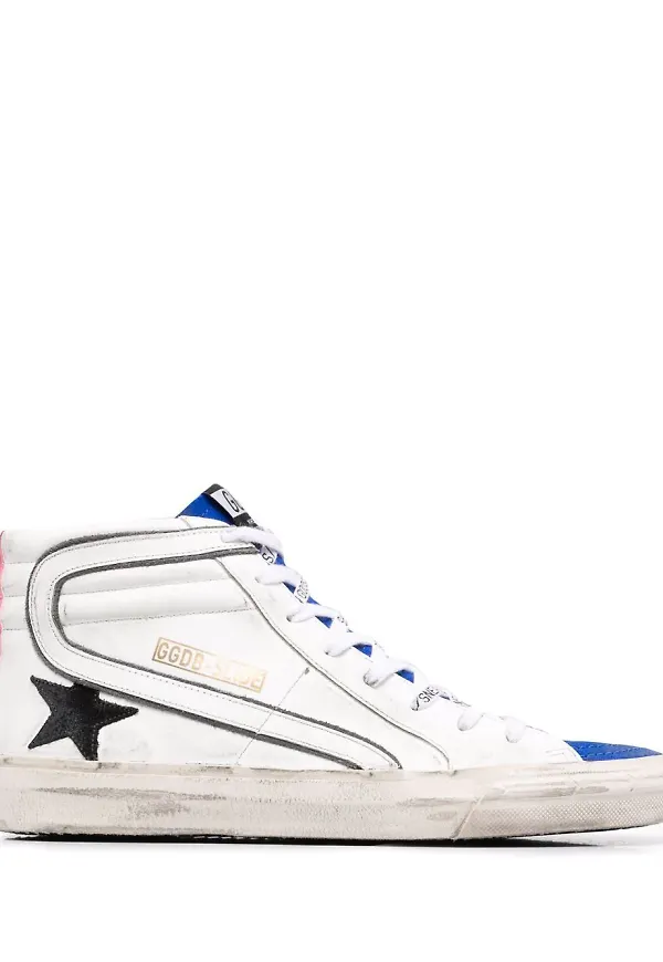 Golden Goose Slide höga sneakers - Vit