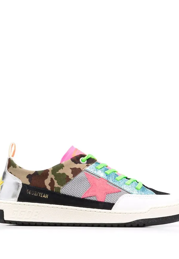 Golden Goose sneakers med kontrastpanel - Grå
