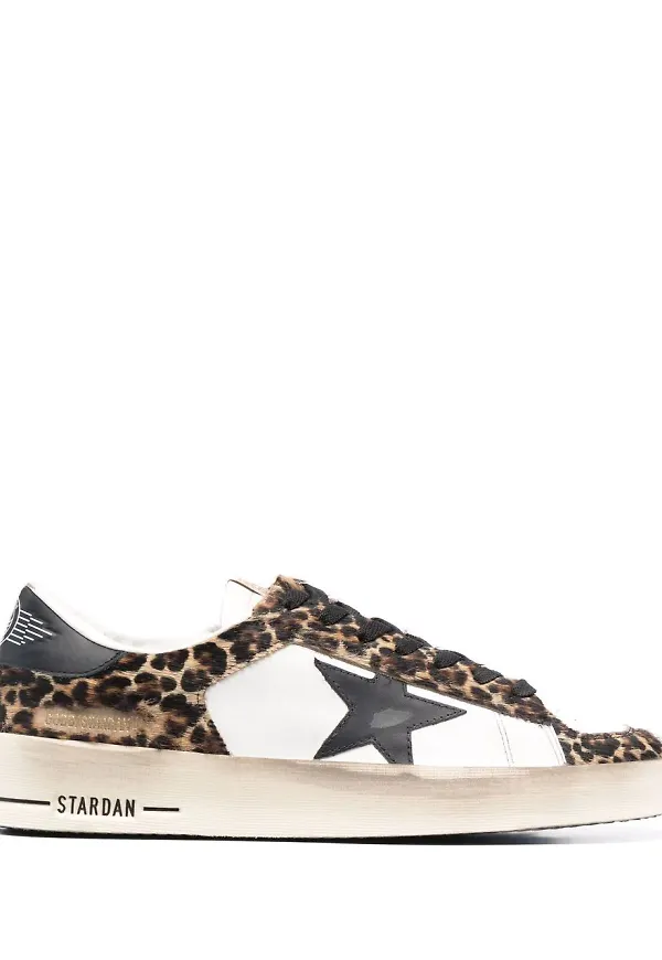 Golden Goose sneakers med paneler - Brun