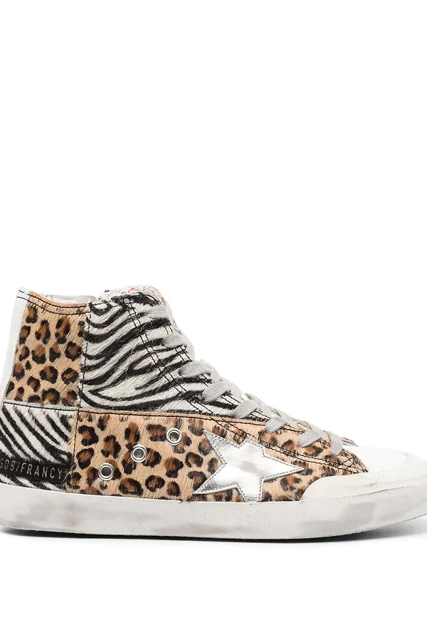 Golden Goose sneakers med paneler - Silverfärgad