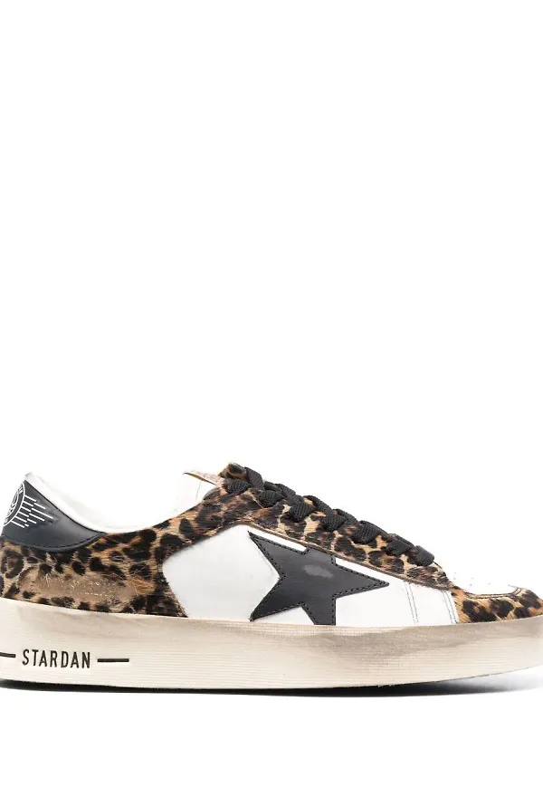 Golden Goose sneakers med paneler - Vit