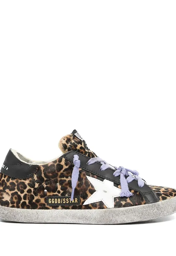 Golden Goose sneakers med stjärnmärke - Brun