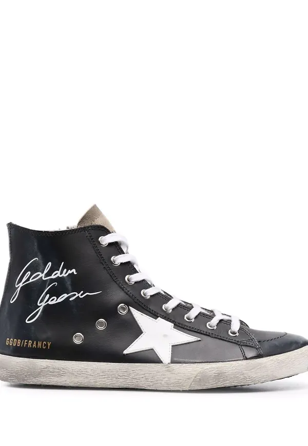 Golden Goose sneakers med stjärnmärke - Svart