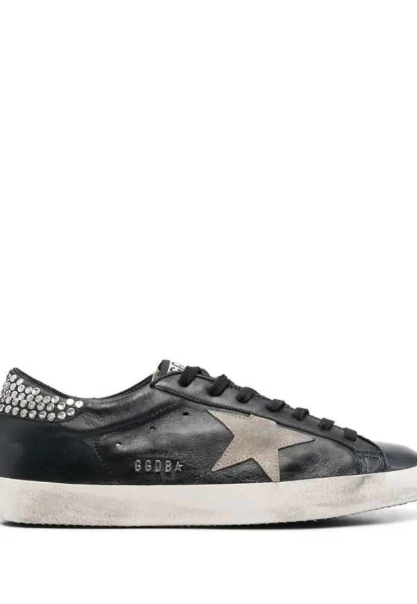 Golden Goose sneakers med stjärnmärke - Svart
