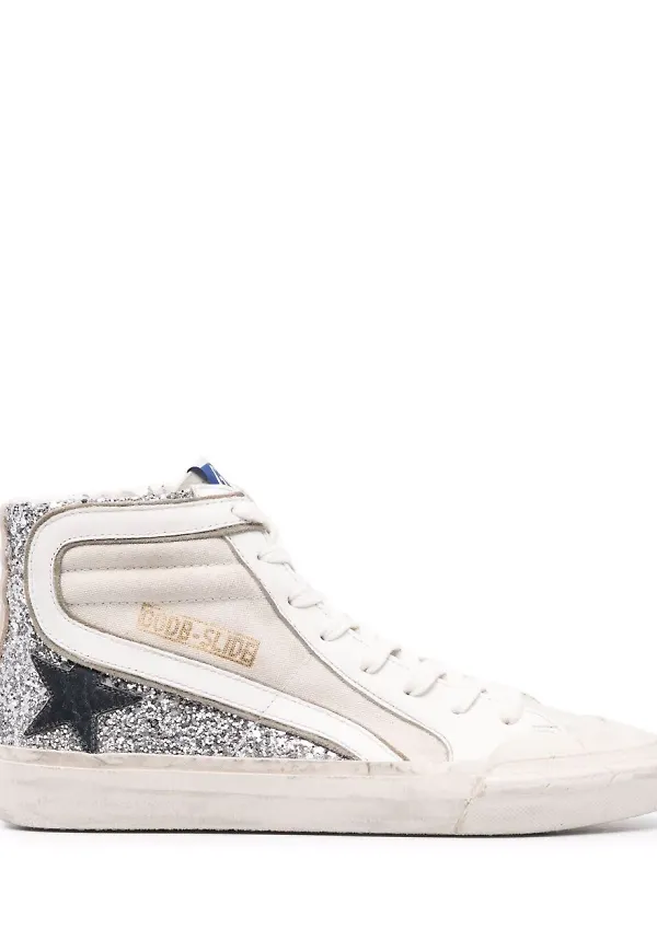Golden Goose sneakers med stjärnmärke - Vit