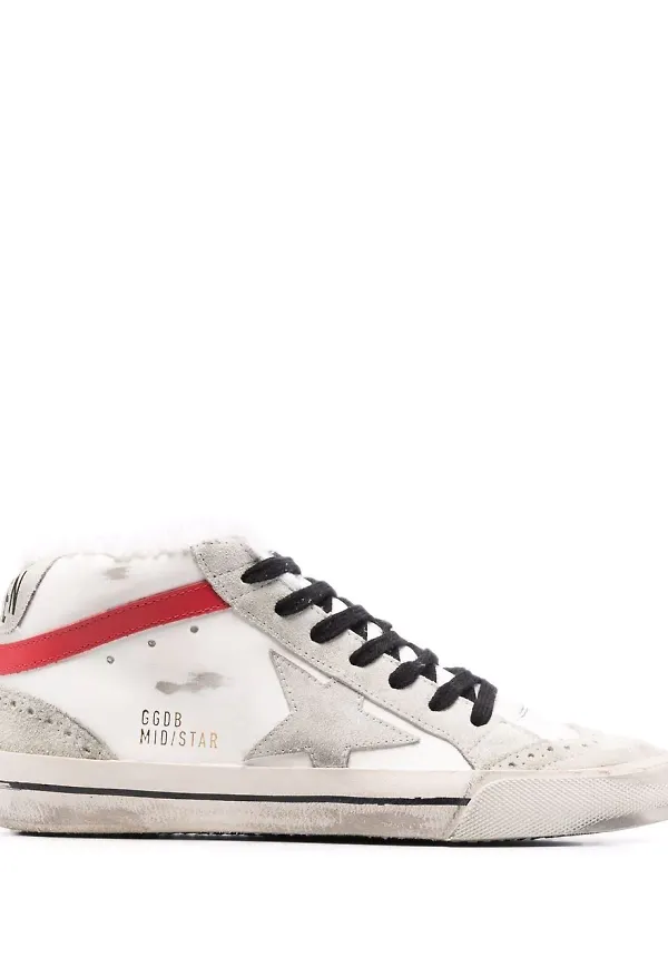 Golden Goose sneakers med stjärnmärke - Vit