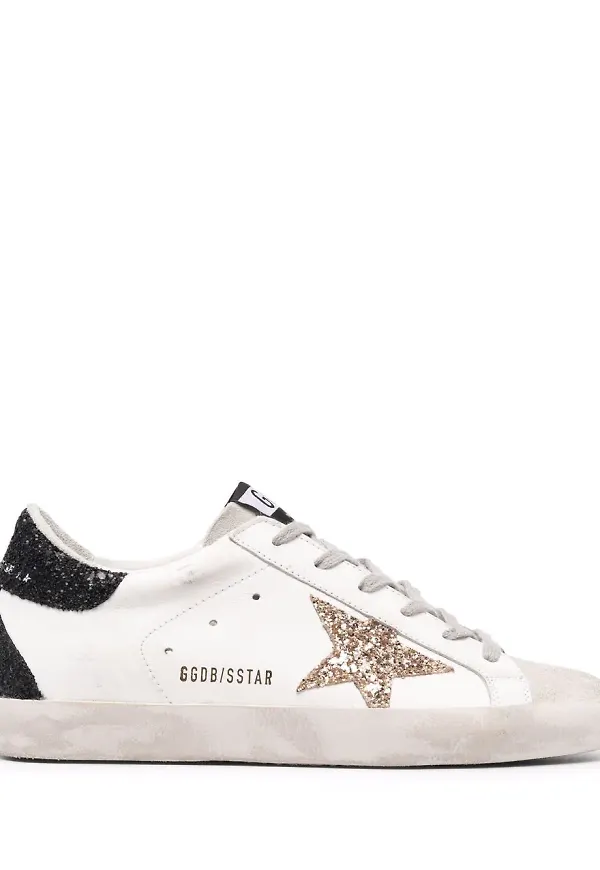 Golden Goose sneakers med stjärnmärke - Vit