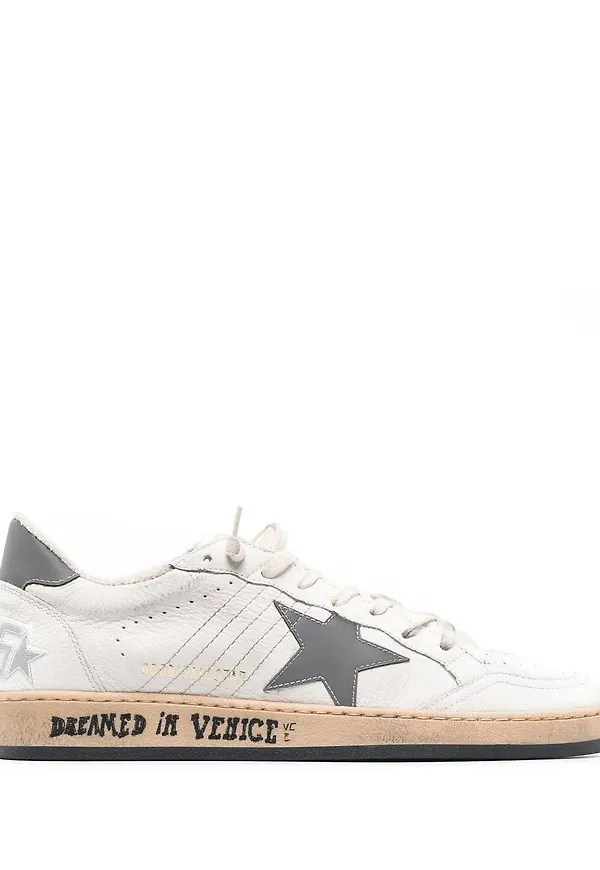 Golden Goose sneakers med stjärnmärke - Vit