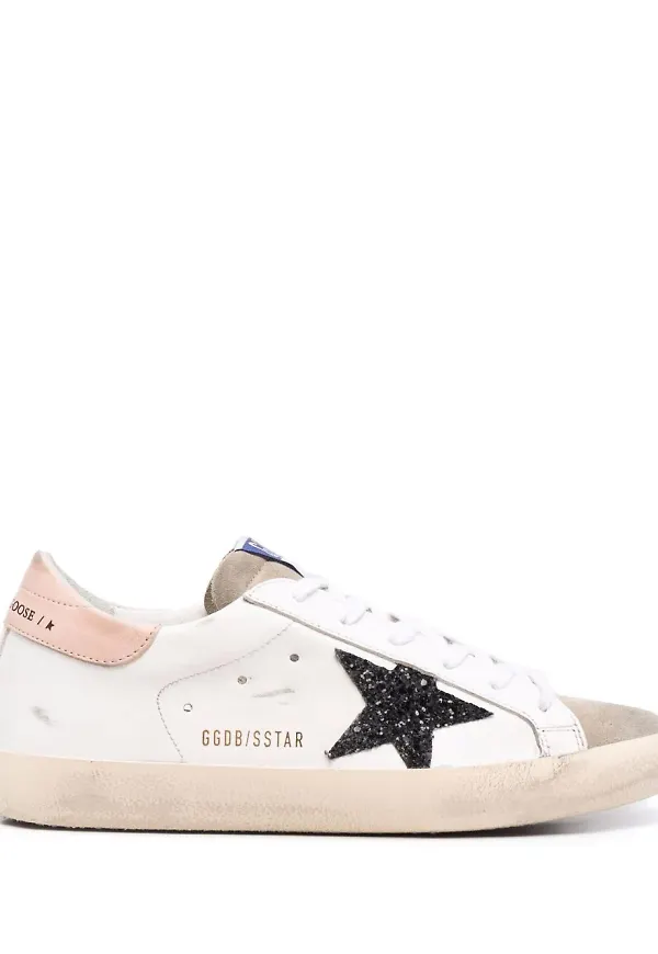 Golden Goose sneakers med stjärnmärke - Vit