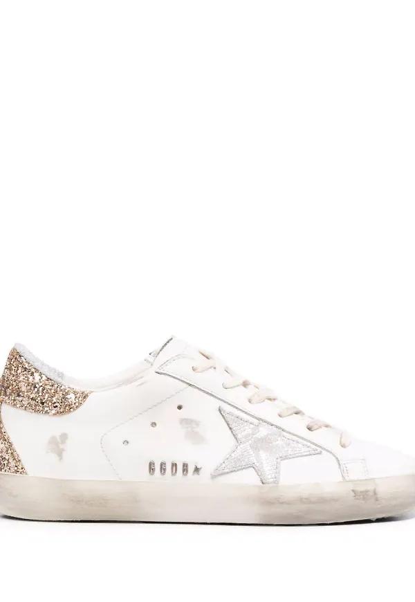 Golden Goose sneakers med stjärnmärke - Vit