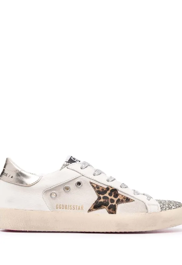 Golden Goose sneakers med stjärnmärke - Vit