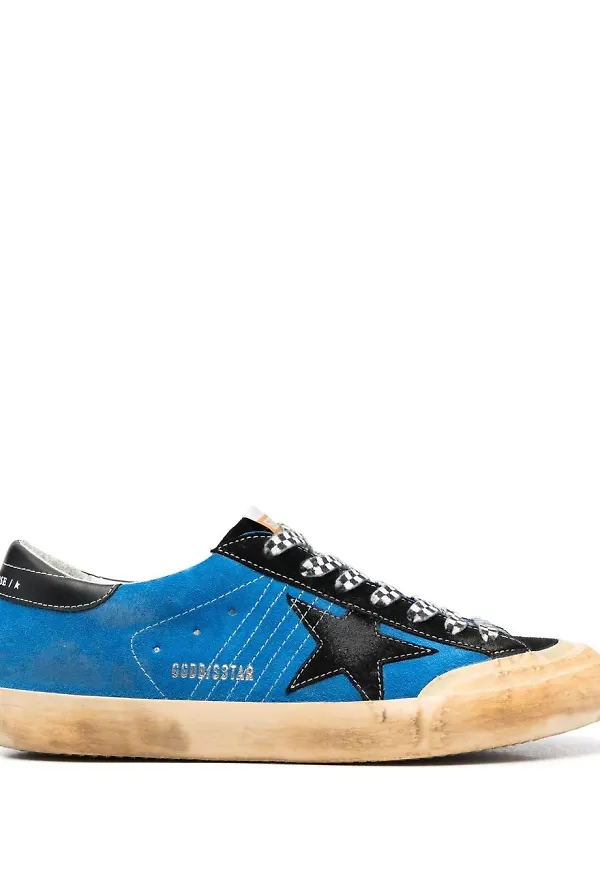 Golden Goose star-patch sneakers - Blå