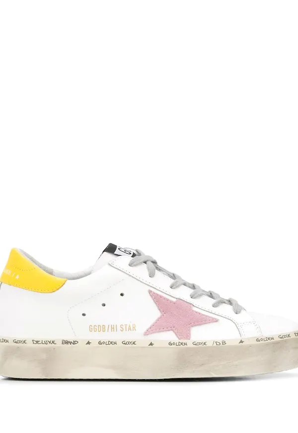 Golden Goose Star platåsneakers - Vit