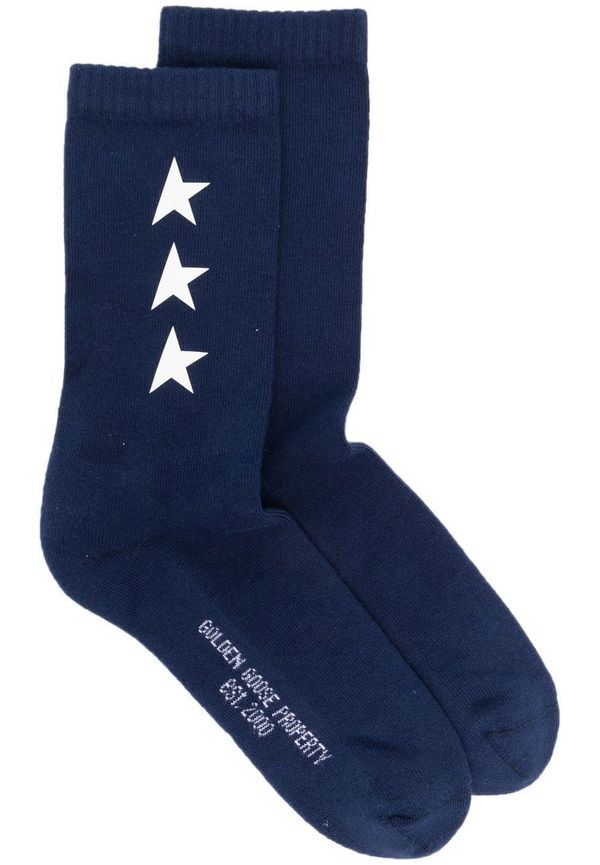 Golden Goose strumpor med stjärntryck - Blå