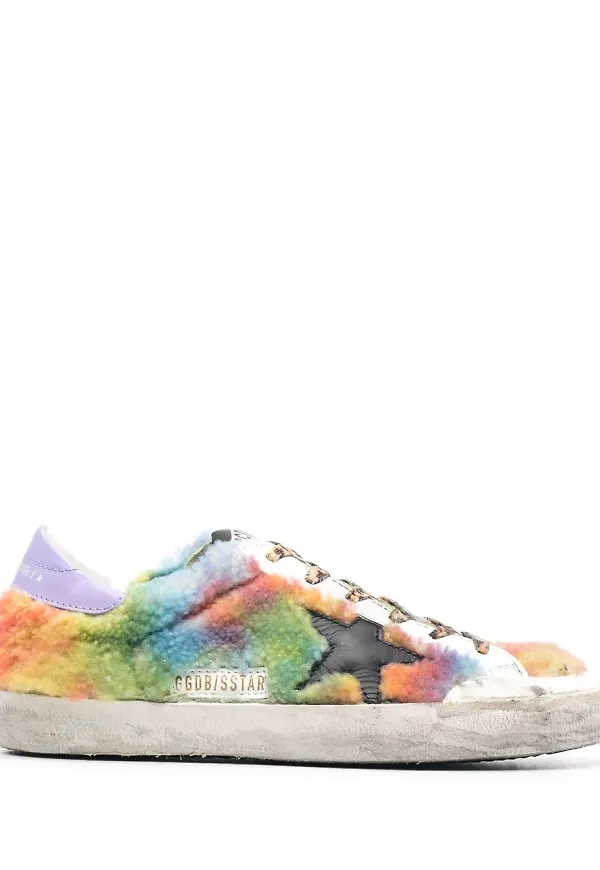 Golden Goose Super-Star batikmönstrade sneakers - Grön