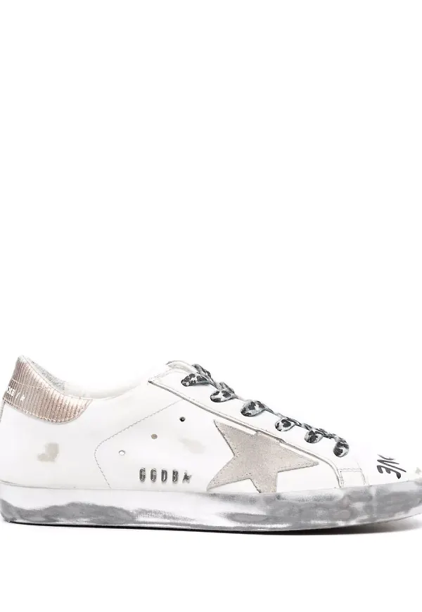 Golden Goose Super-Star Love sneakers - Vit