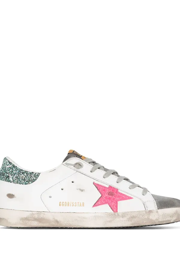 Golden Goose Super-Star låga sneakers - Vit