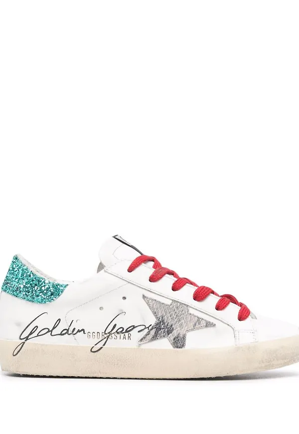 Golden Goose Super-Star låga sneakers - Vit