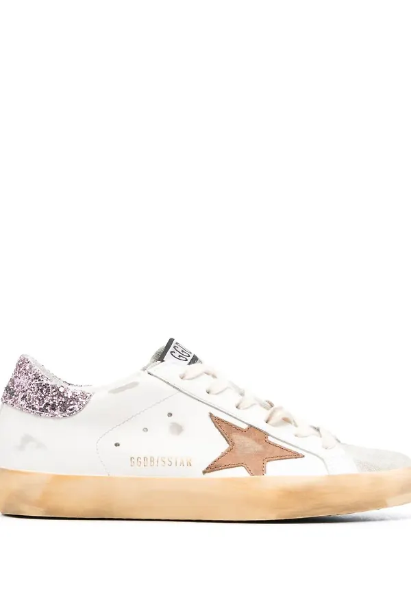 Golden Goose Super-Star låga sneakers - Vit