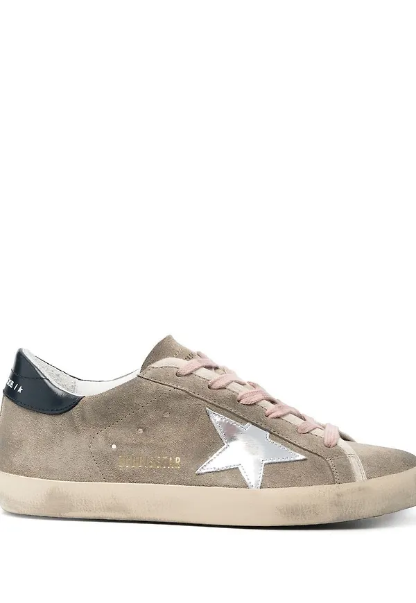 Golden Goose Super Star träningsskor i mocka - Neutral