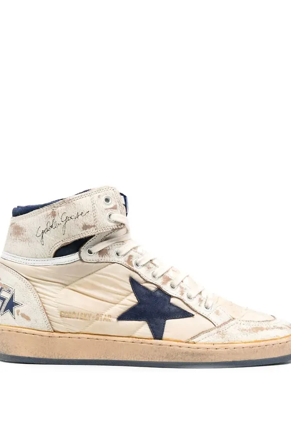 Golden Goose Superstar höga sneakers - Vit